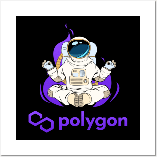 Polygon Matic coin Crypto coin Cryptocurrency Posters and Art